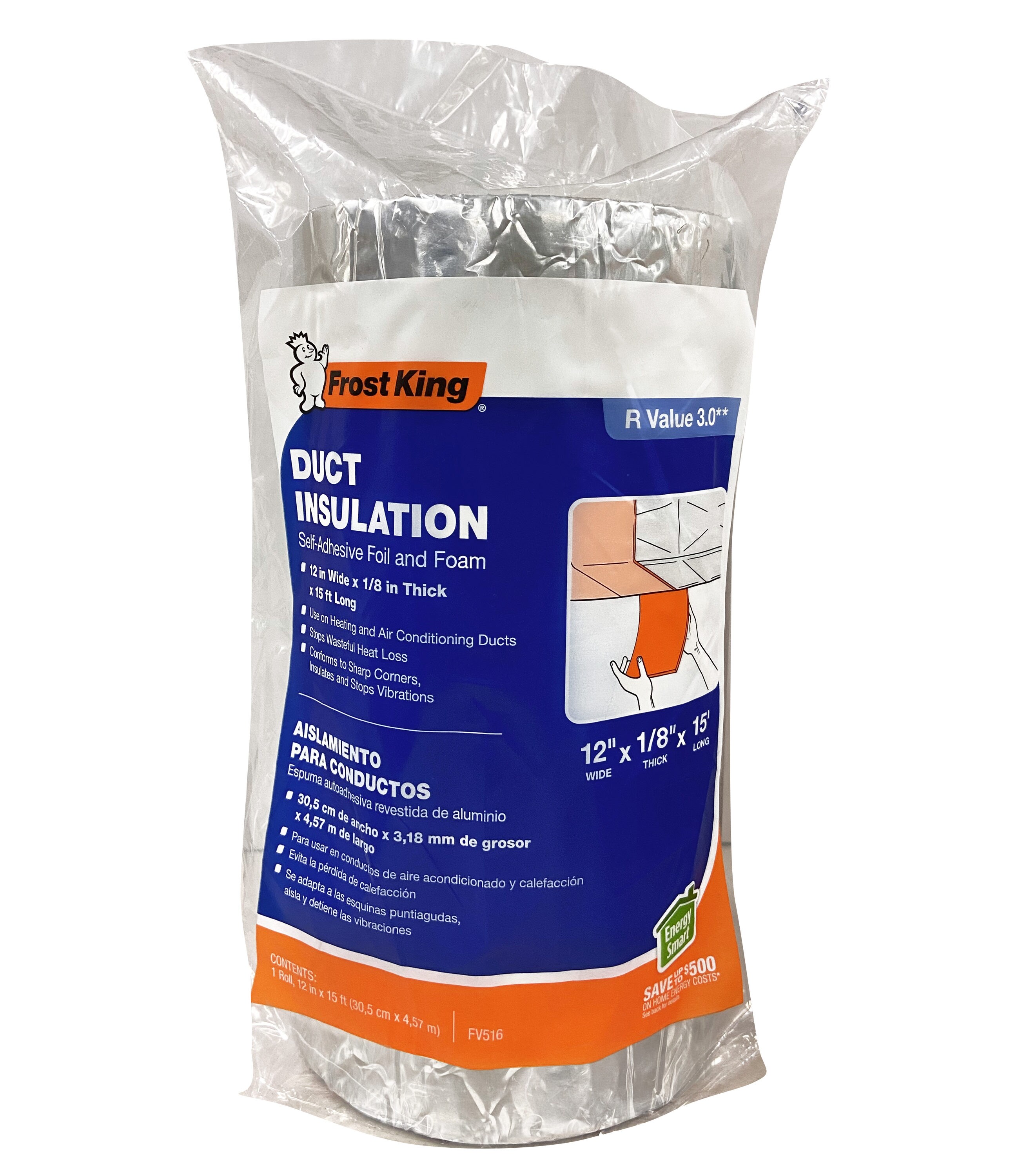 Frost King FV516 Duct Insulation & Tape White for sale online 