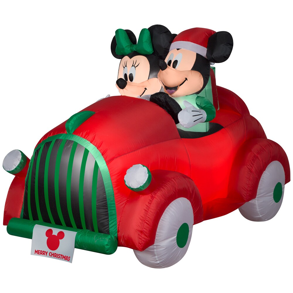 Gemmy 4-ft Lighted Disney Mickey and Christmas Inflatable the Christmas Inflatables department Lowes.com