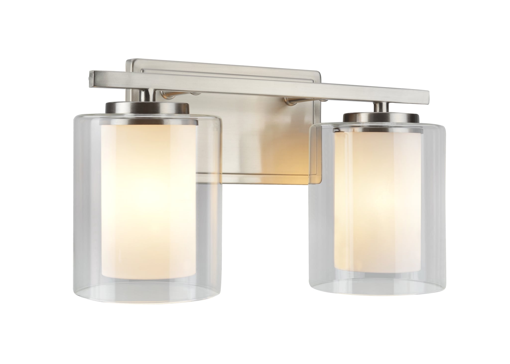 Aspen Creative 62133 Transitional Design in Brushed Nickel with Faux Alabaster Glass Shade 5 1/2 Wide 5 1/2 Wide One-Light Metal Bathroom Vanity Wall Light Fixture