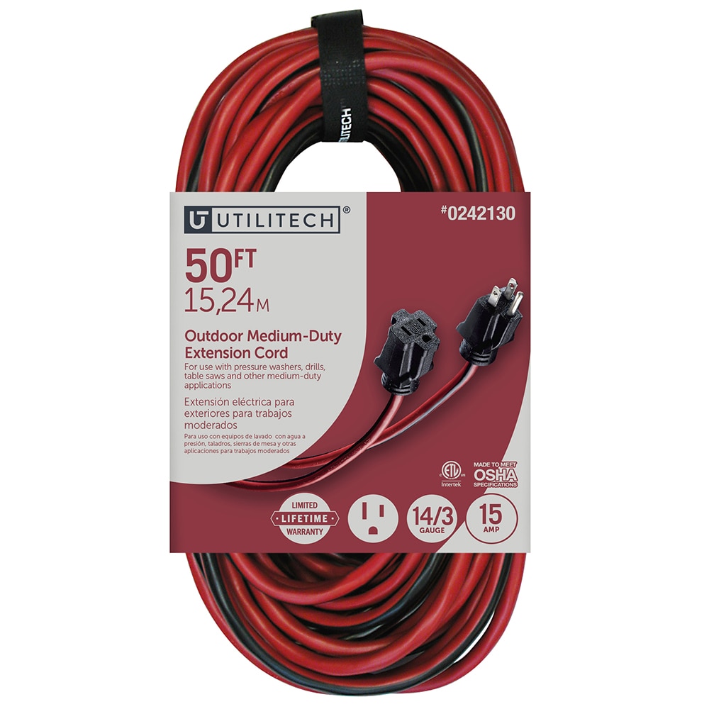 US Wire and Cable 99050 Extension Cord 50ft Multicolored for sale online 