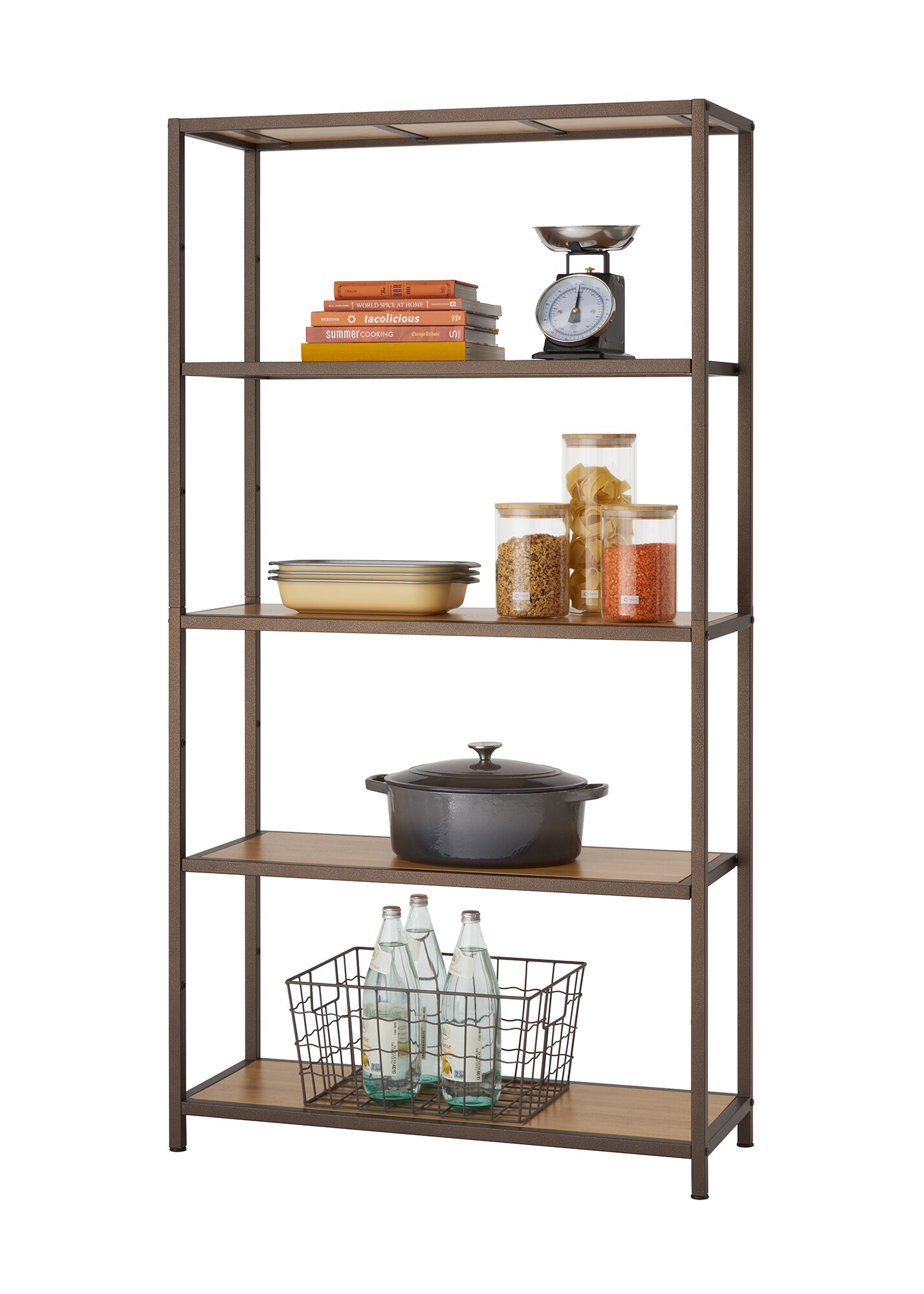 Wooden Floor-Wide Clamping Shelves & Industrial Shelving B: 3,5-12,5m NEW Storage Shelf Incl 