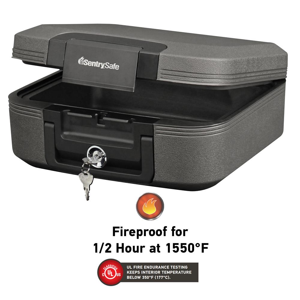 Sentrysafe 0 28 Cu Ft Keyed Fire Resistant Waterproof Chest Safe In The Chest Safes Department At Lowes Com