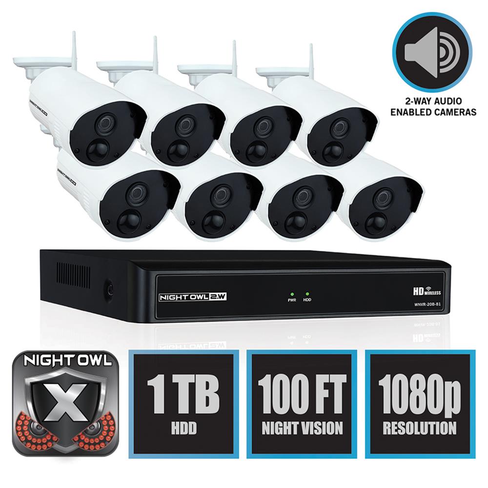 6 pc security night owl camera system