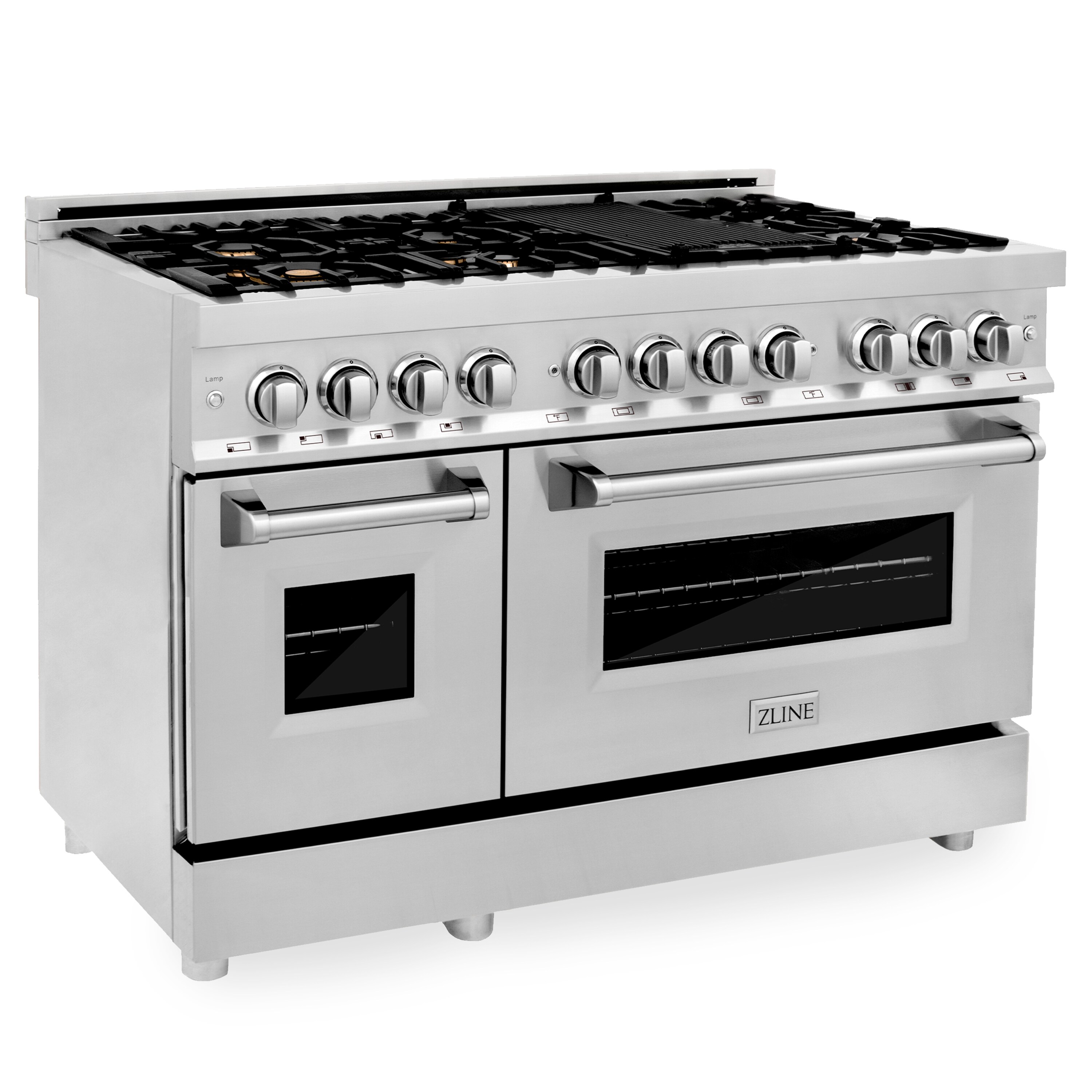 dual fuel double oven gas range