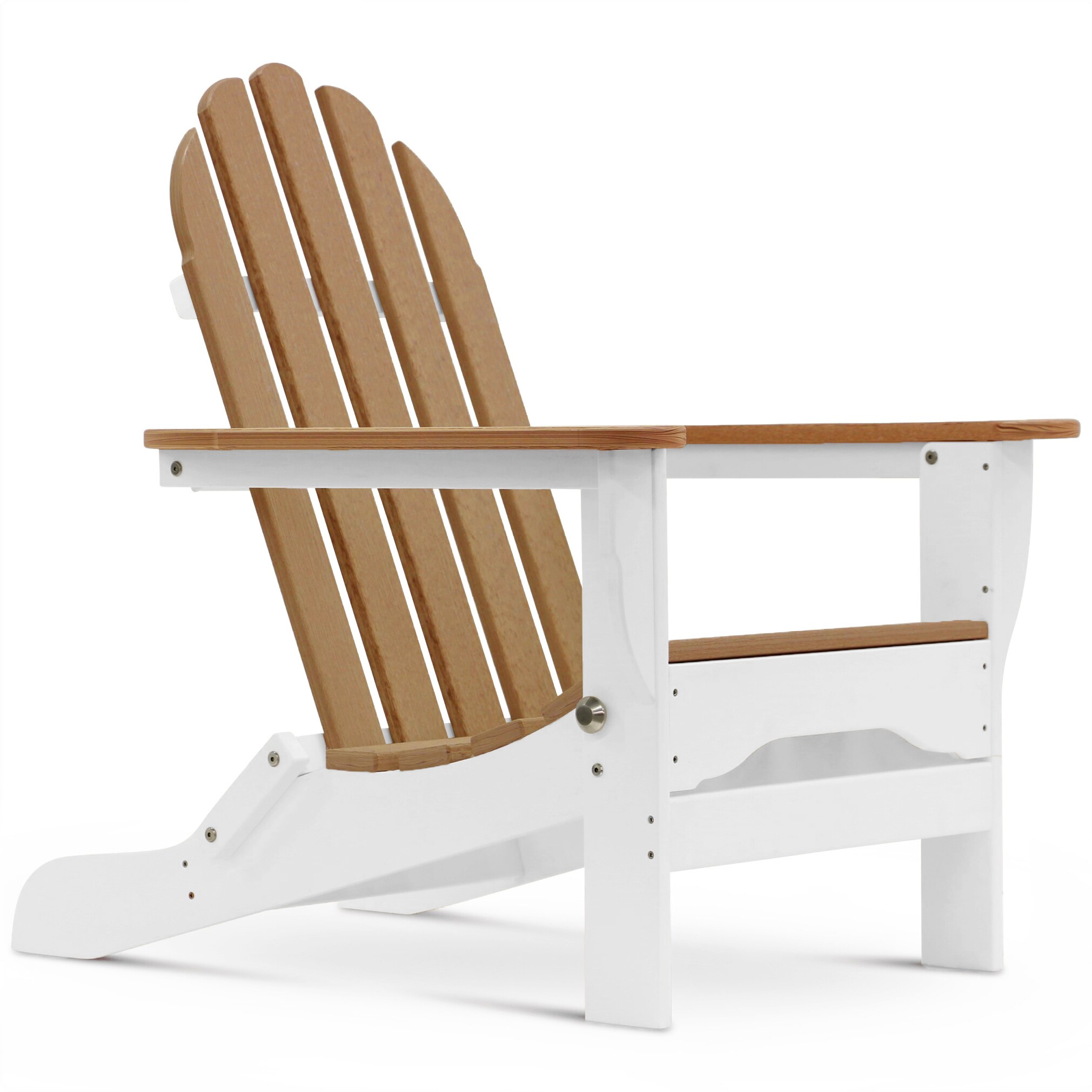 antique white adirondack chair