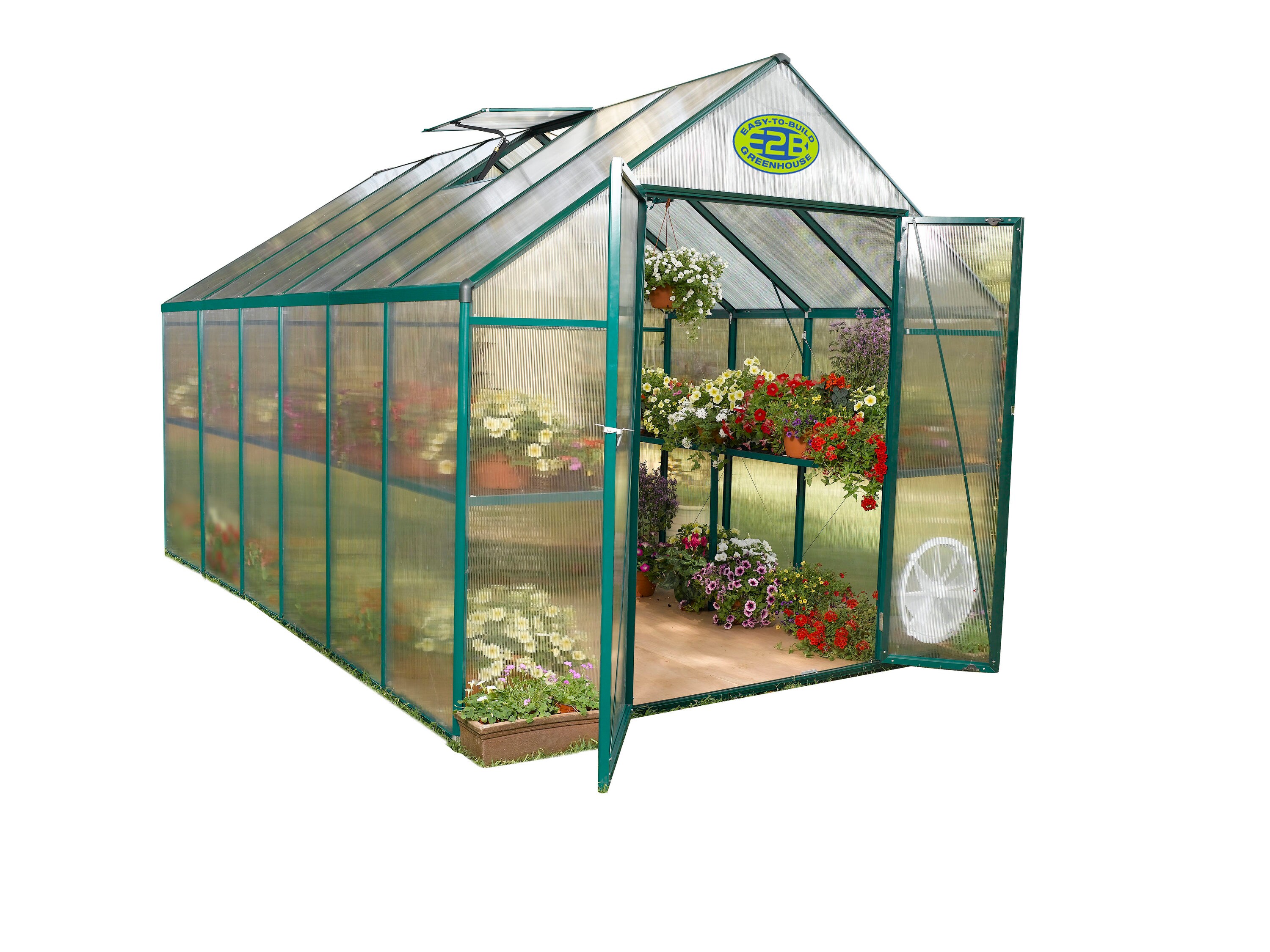 EasyGrow 12-ft L x 8-ft W x 7.6-ft H Greenhouse in the Greenhouses 