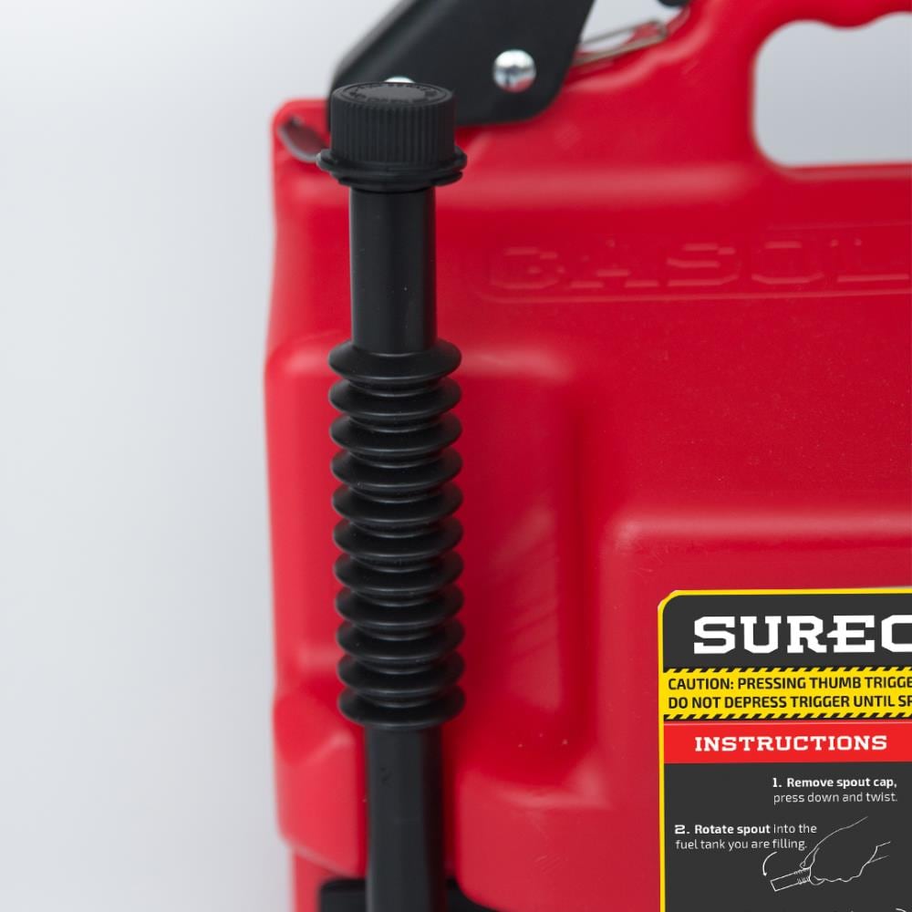 SureCan Self Venting Easy Pour 2.2 Gallon Flow Control Gas Container 2 Pack 