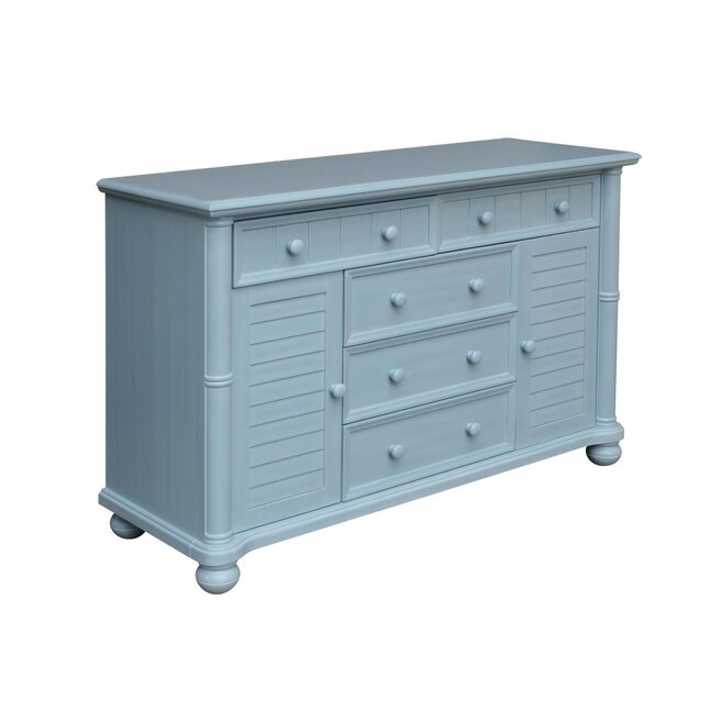 Sunset Trading Cool Breeze Chest 5 Drawer Beach Blue 