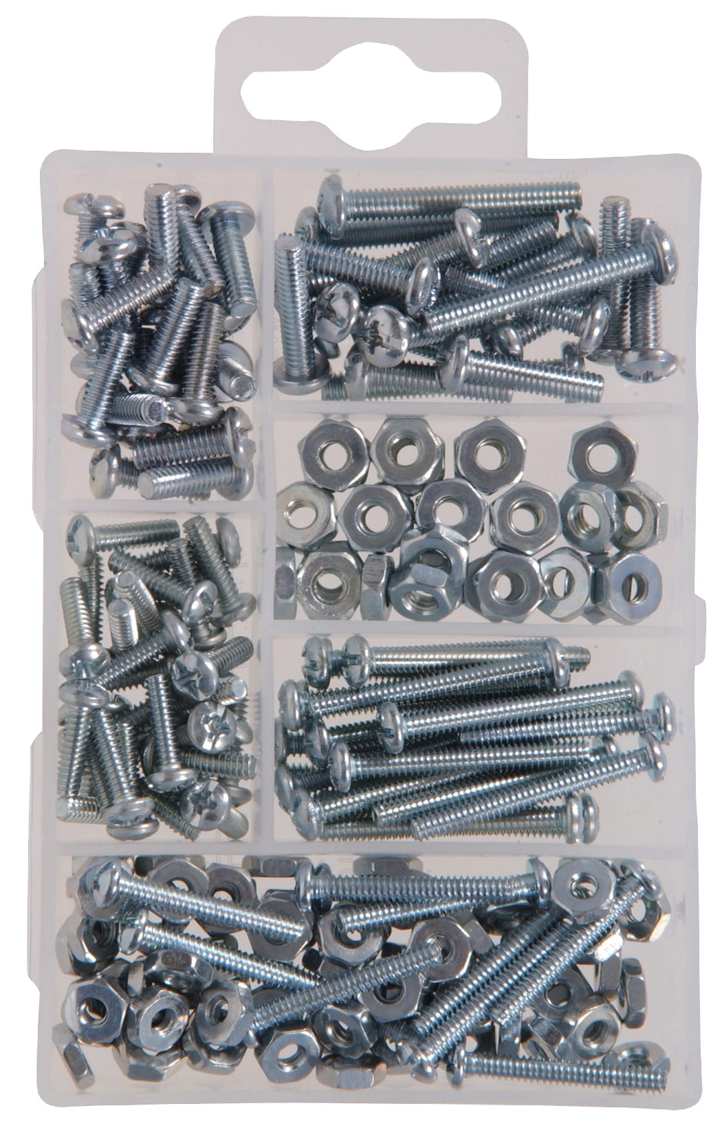 100pc Nuts And Bolts Washers different assorted sizes & lengths DIY pack 