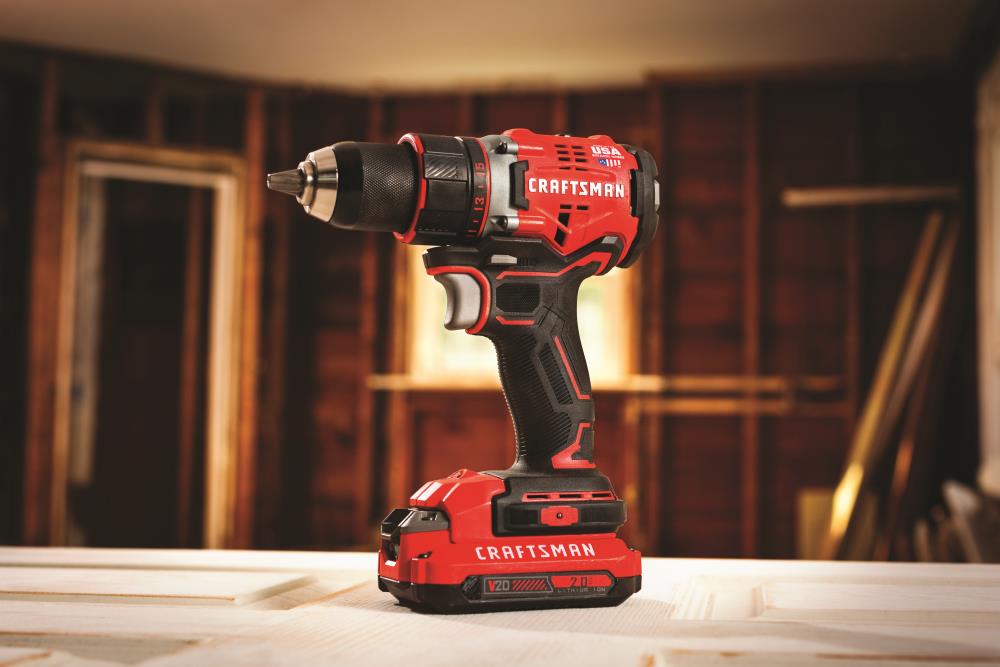 CRAFTSMAN V20 20volt Max 1/2in Brushless Cordless Drill (2Batteries