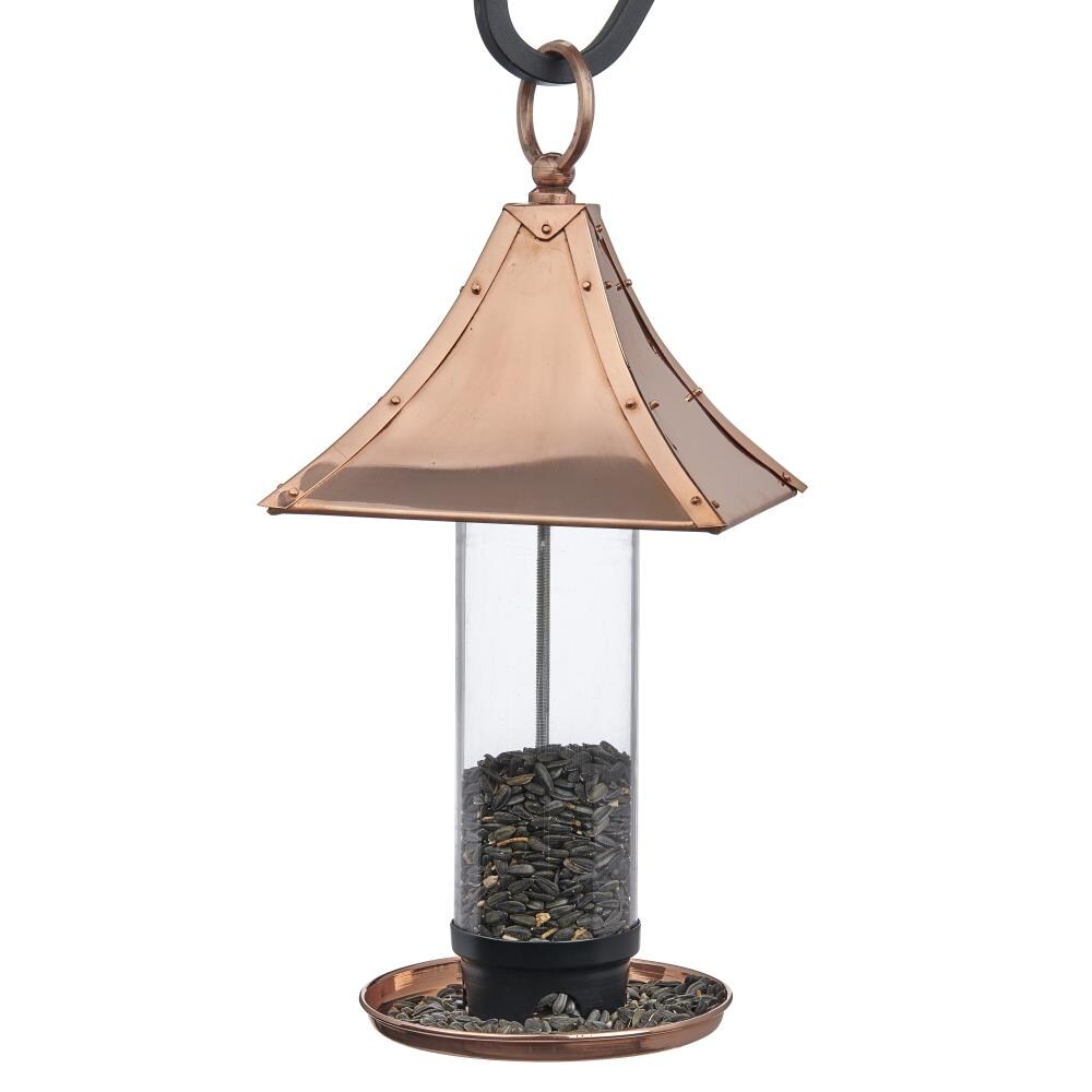 gold bird feeder