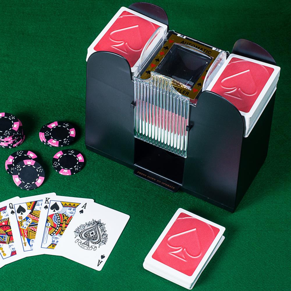 Casino 6-Deck Automatic Card Shuffler Battery Operated Professional Poker Games 
