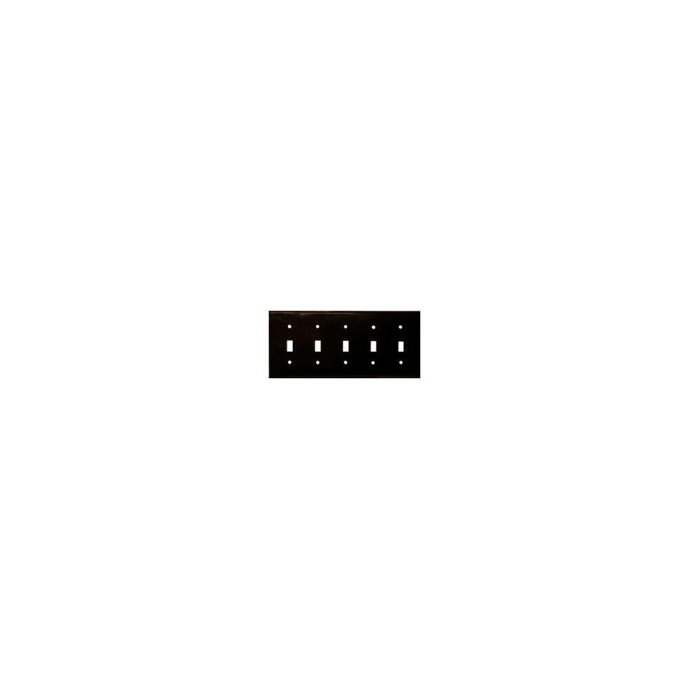 Morris 81052 Pack of 48 pcs Brown Lexan Wallplate with 5 Gang Toggle Switch Morris 81052 Pack of 48 pcs Brown Lexan Wallplate with 5 Gang Toggle Switch