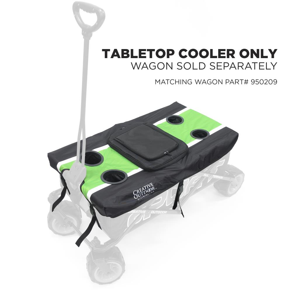Creative Outdoor Distributor 950209 Collapsible Folding Sport Wagon Green 