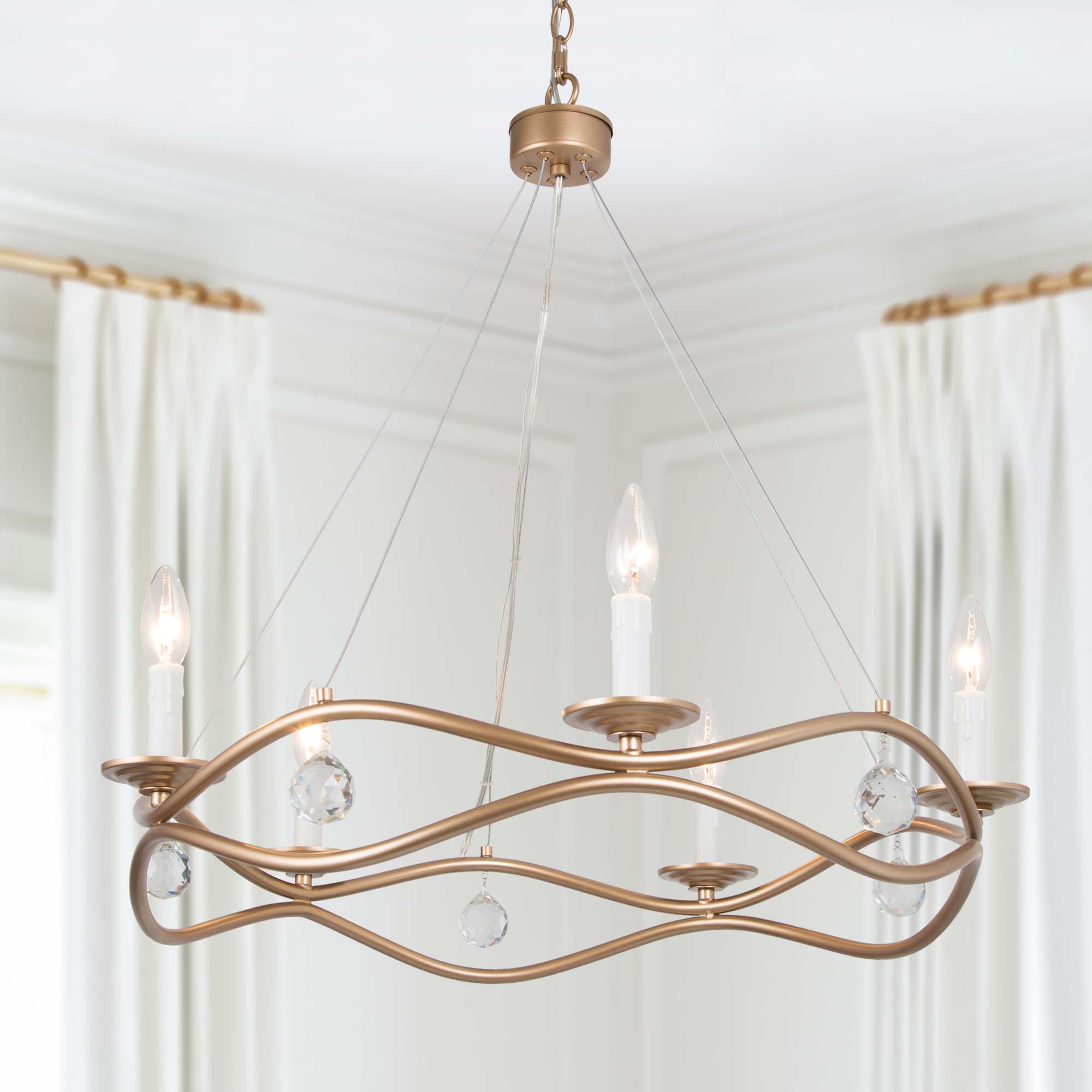 contemporary metal chandeliers