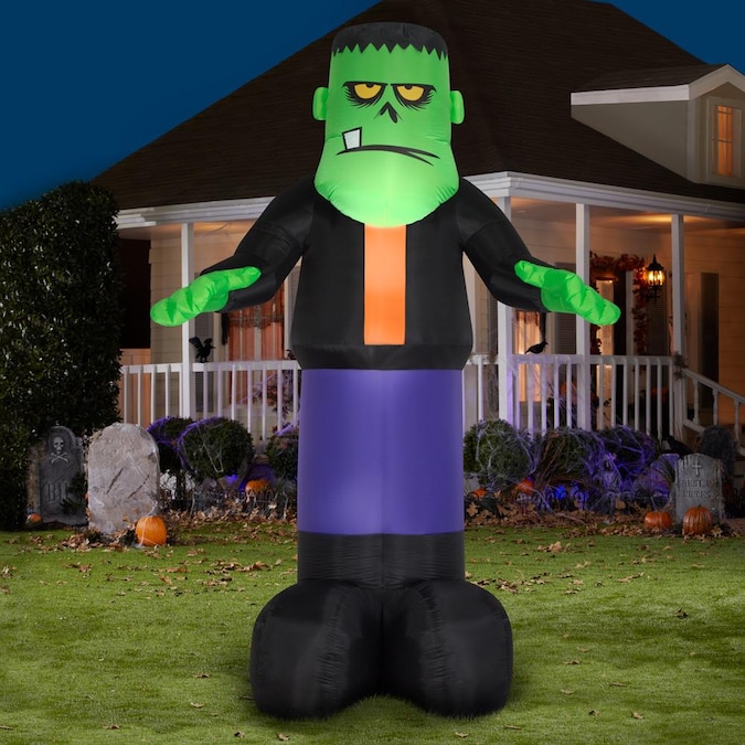 Gemmy Lighted Monster in the Outdoor Halloween Decorations