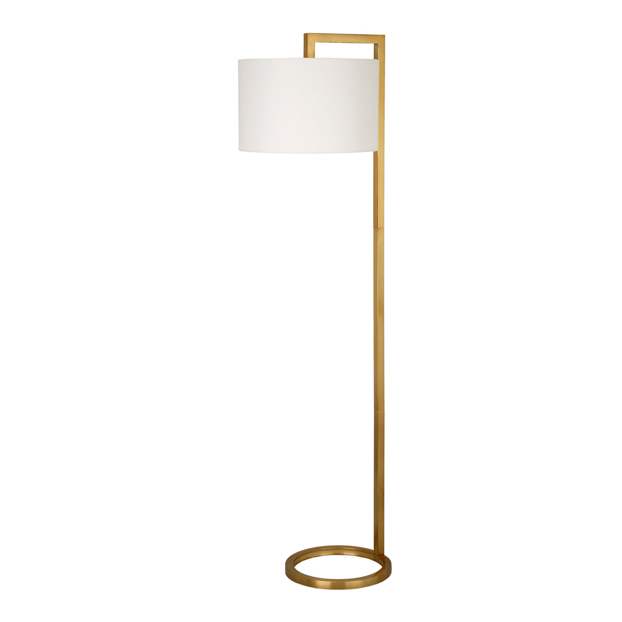 brass base floor lamp