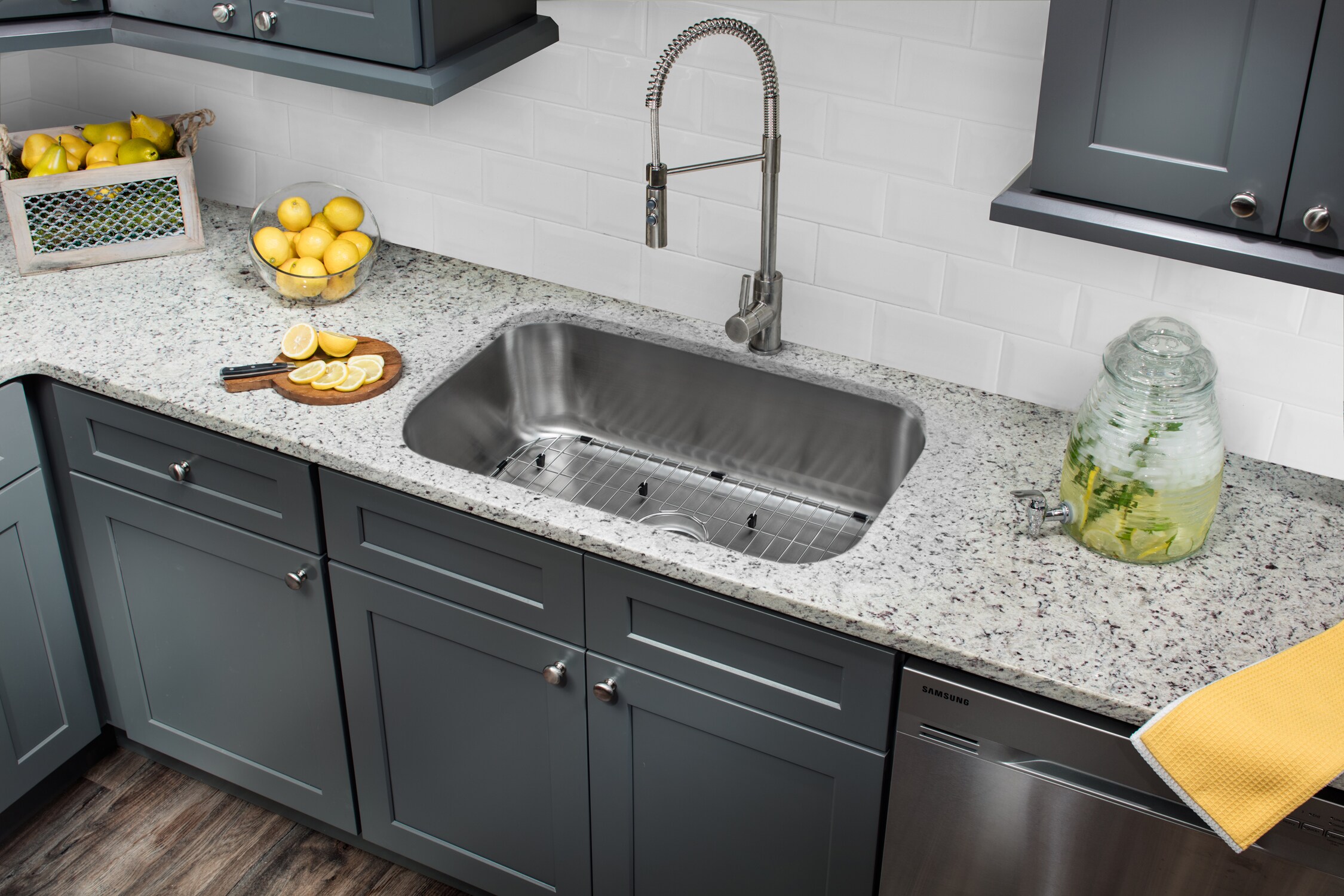 Superior Sinks Undermount 30.5-in x 18.25-in Brushed Satin Single Bowl Stainless Steel Kitchen Sink