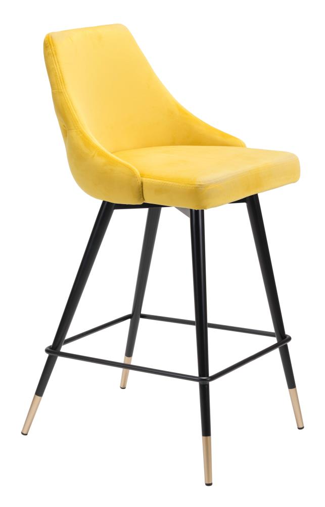 yellow counter height bar stools