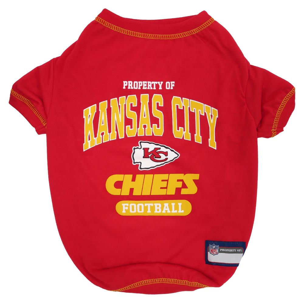 Pets First Kansas City Chiefs Stripe Large Dog T-Shirt | Petco