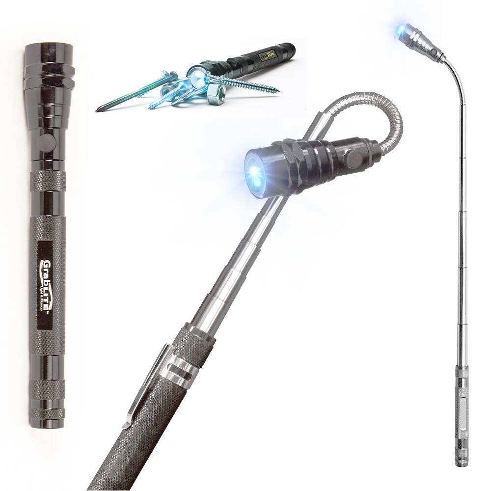 Telescopic Magnet with LED Torch Light/ 32" Telescopic Magnetic Pick Up Tool