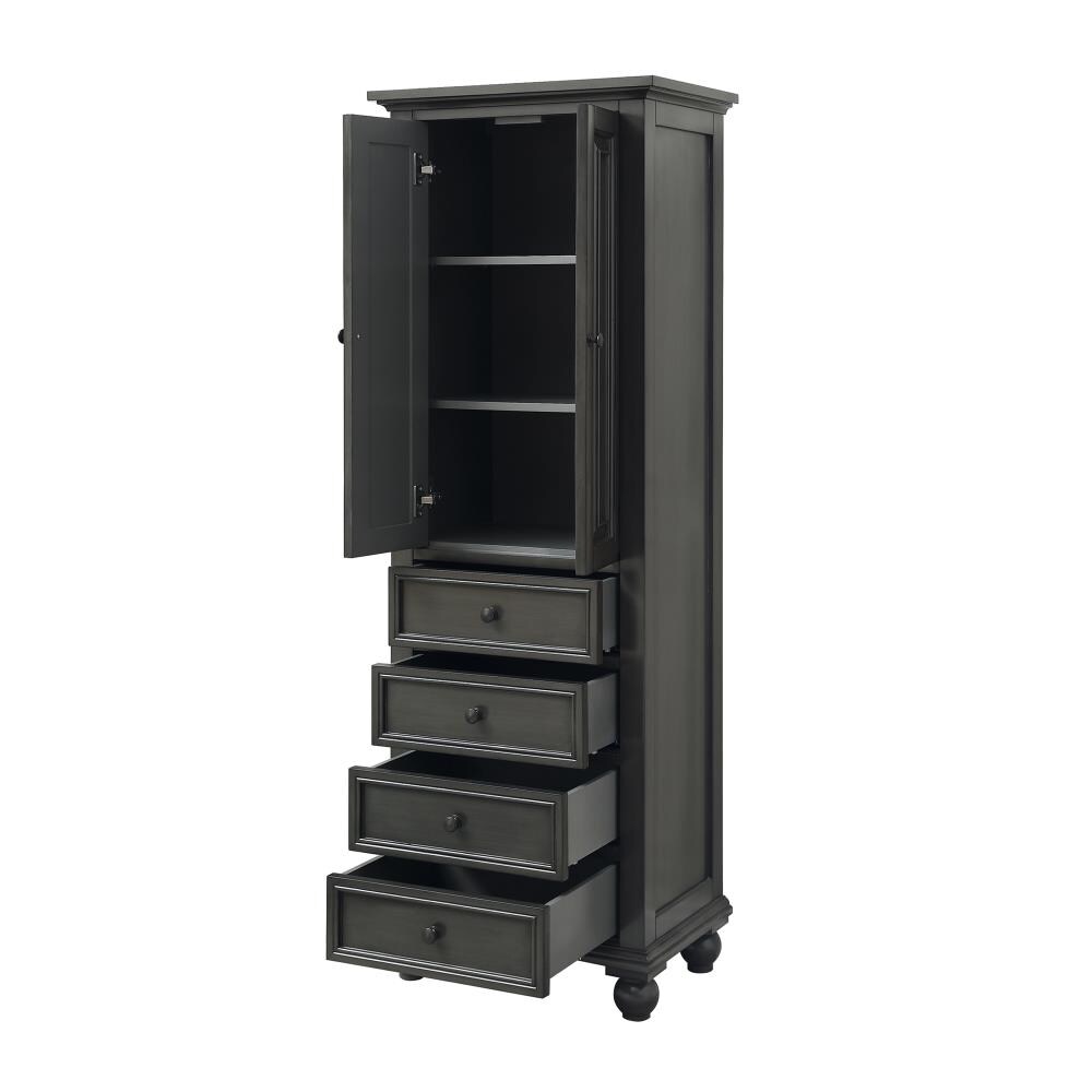 Linon Cabinet Black