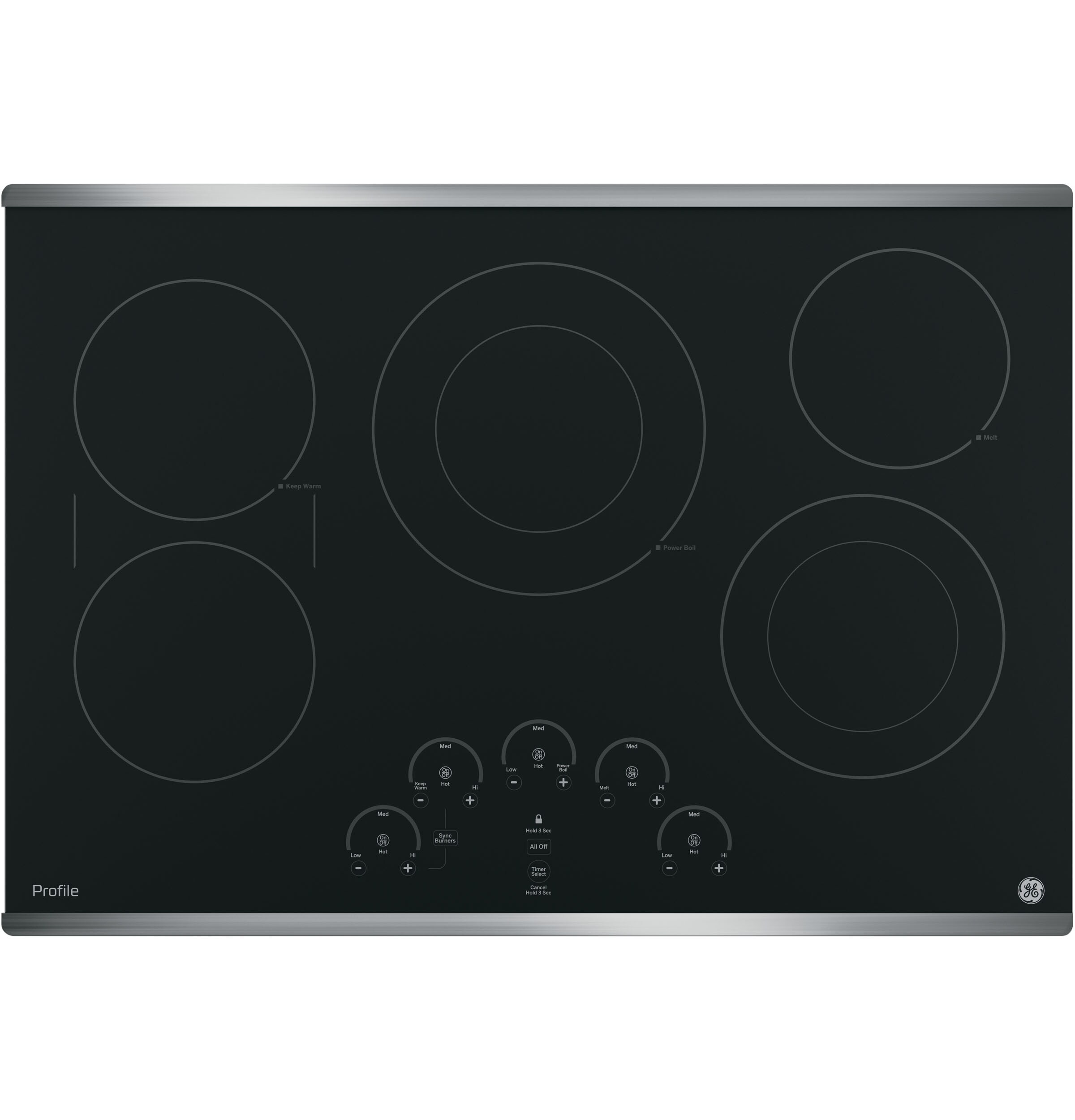 Hard Wired No Plug 220-240V 8400W Glass Cooktop with Timer Child Safety Lock Touch Control Electric Cooktop 30 Inch 5 Burner Built-in Radiant Electric Stove Top with Glass Protection Metal Frame 