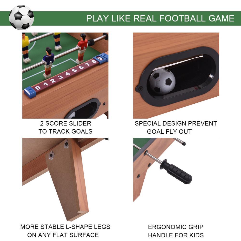 27" Classic Foosball Table Competition Indoor Game Soccer Football Sports Play 
