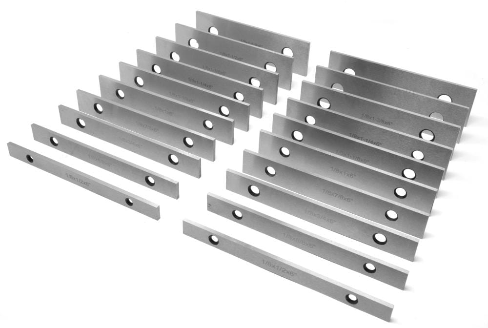4 Pair 1/2'' x 6'' Steel Parallel Set Hardened Square Precision Gauge 8 Pc 