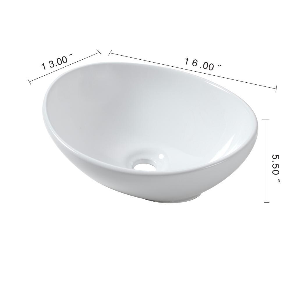 Details about   SINK  BASIN BS-F 16" X 12" HANDMADE CERAMIC WHITE FREE SHIPPING 