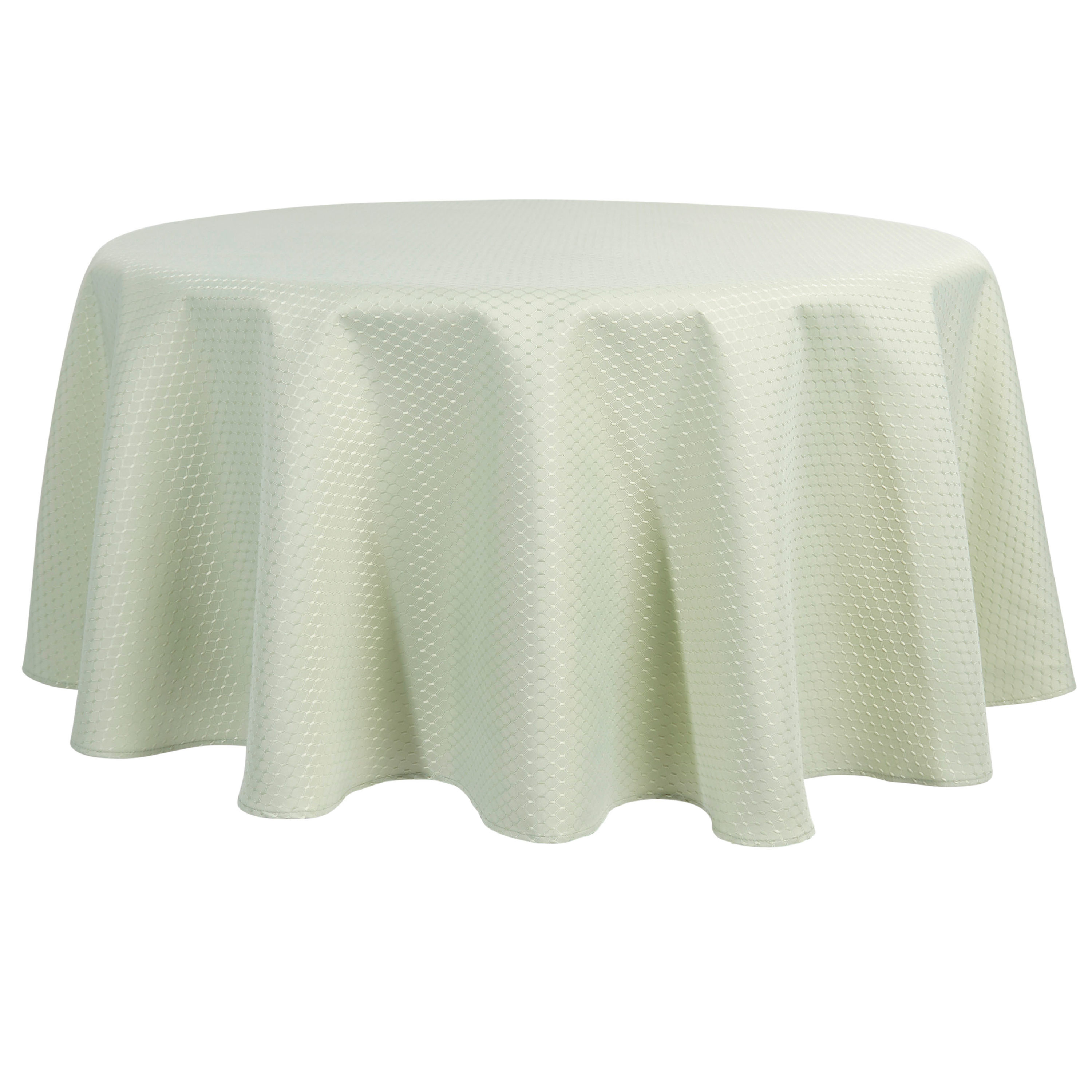 60 inch round white tablecloth