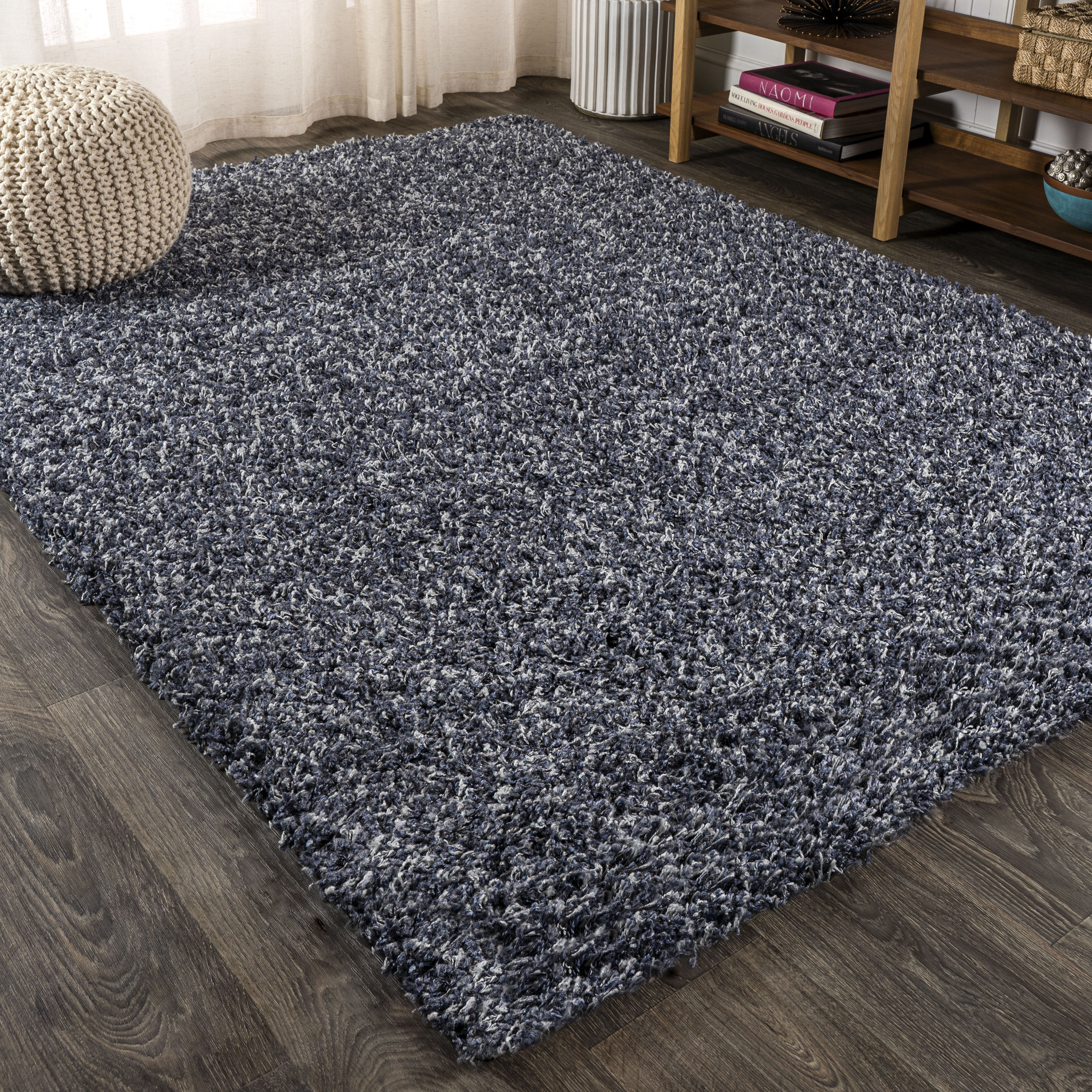 Rugs Taupe Beige-Brown Contemporary Area Shag Rug Solid Modern Shaggy Carpet 
