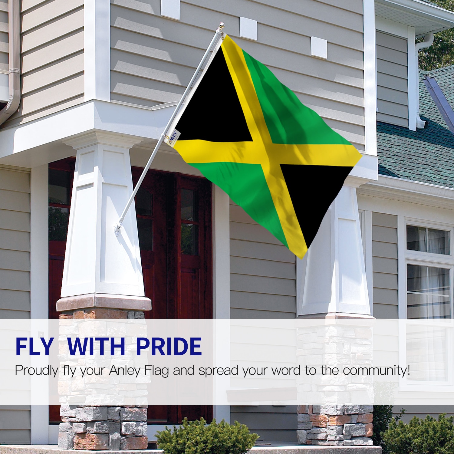 Jamaica Jamaican Flag 3x5 Polyester Indoor Outdoor Flag House Banner 