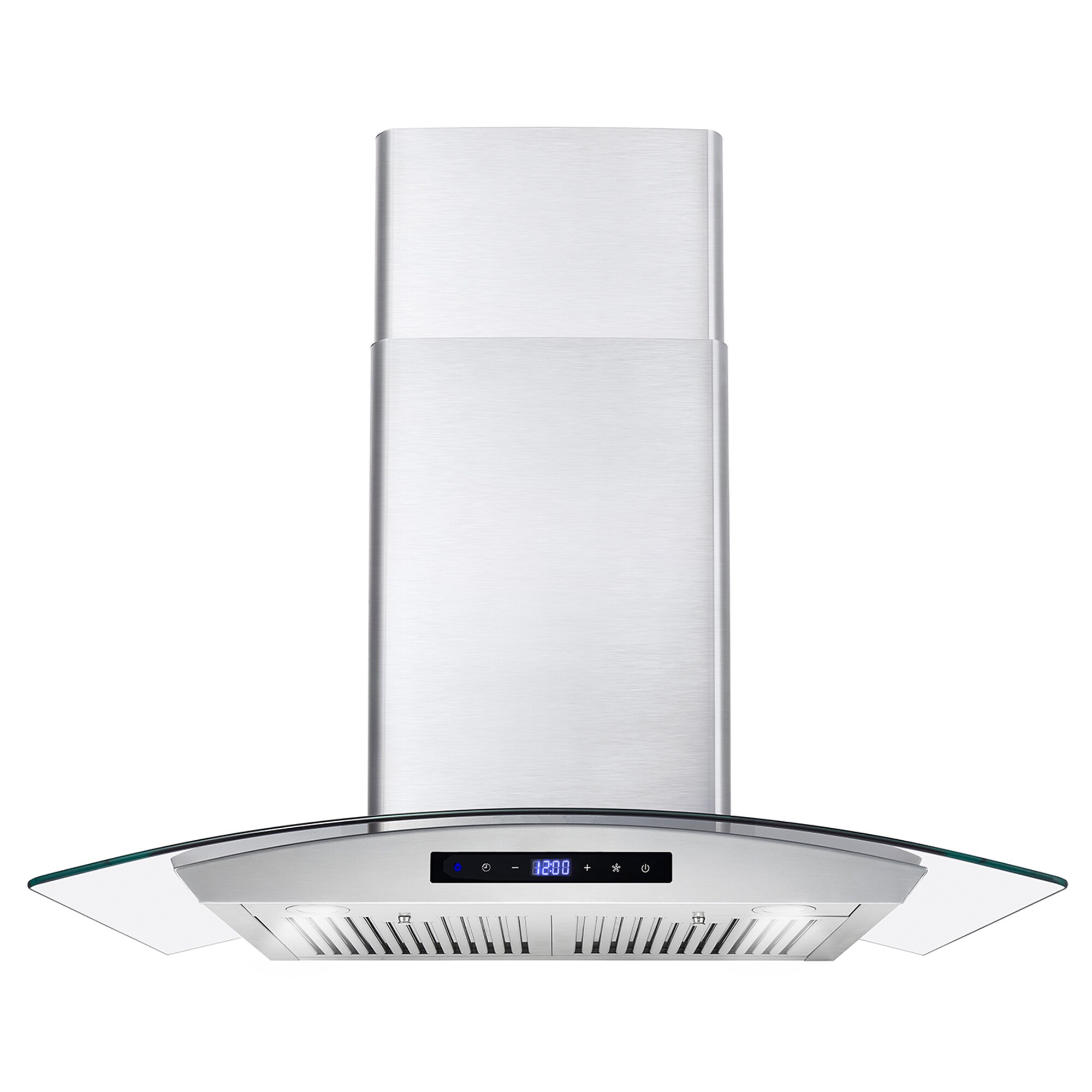 30" New Europe Exhaust Stainless Steel Glass Wall Mount Kitchen Vent Range Hood 