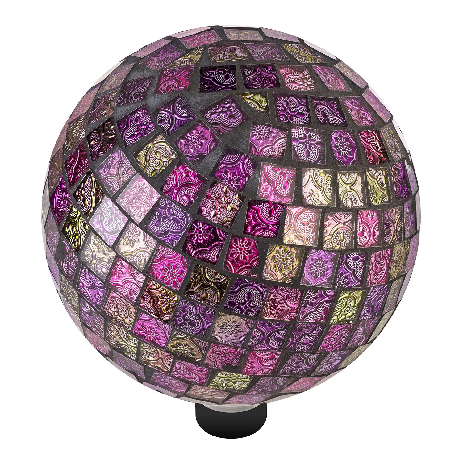 Alpine Corporation 10-in Diameter Pink Blown Glass Gazing Ball