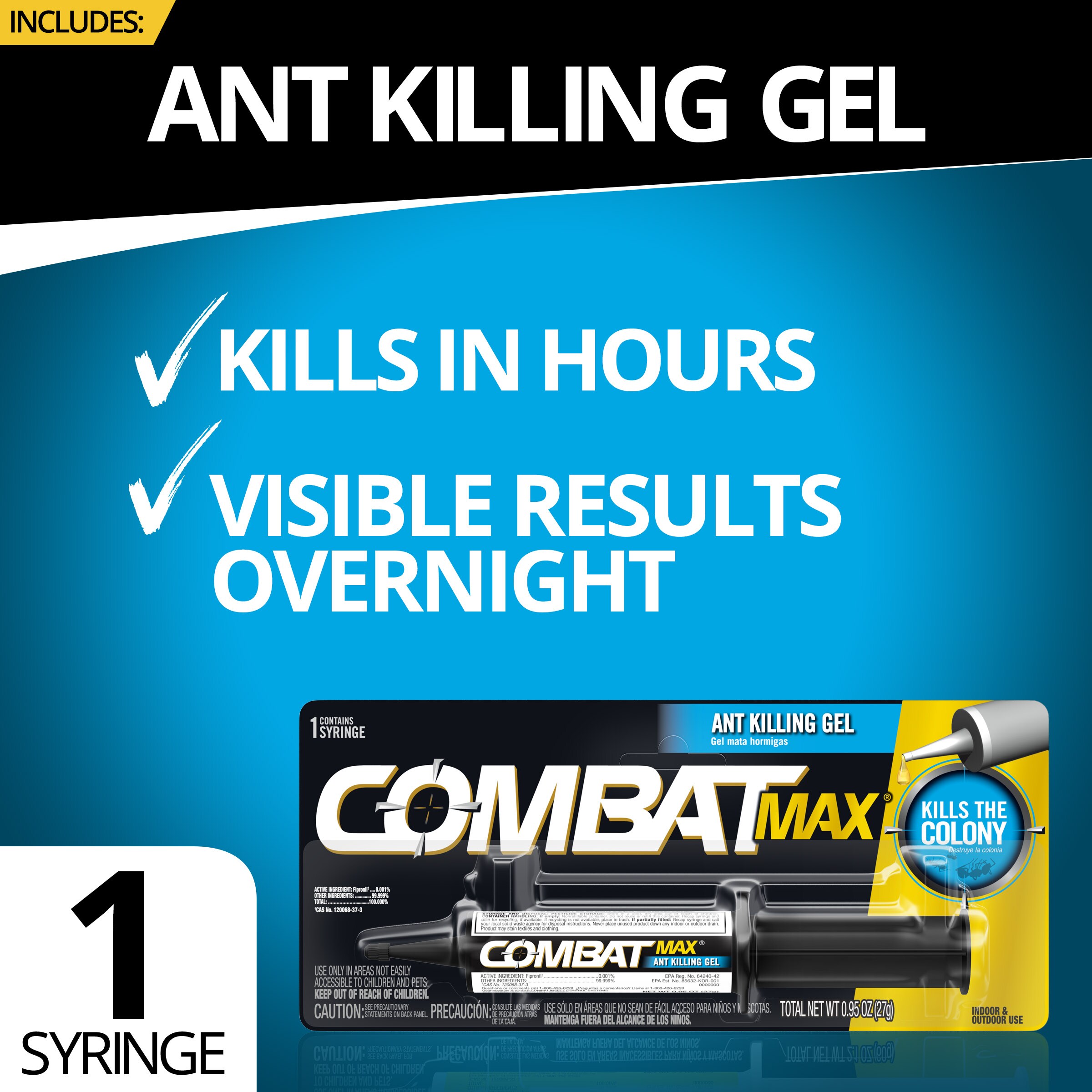 Combat Max Ant Killing Gel 27 Grams 