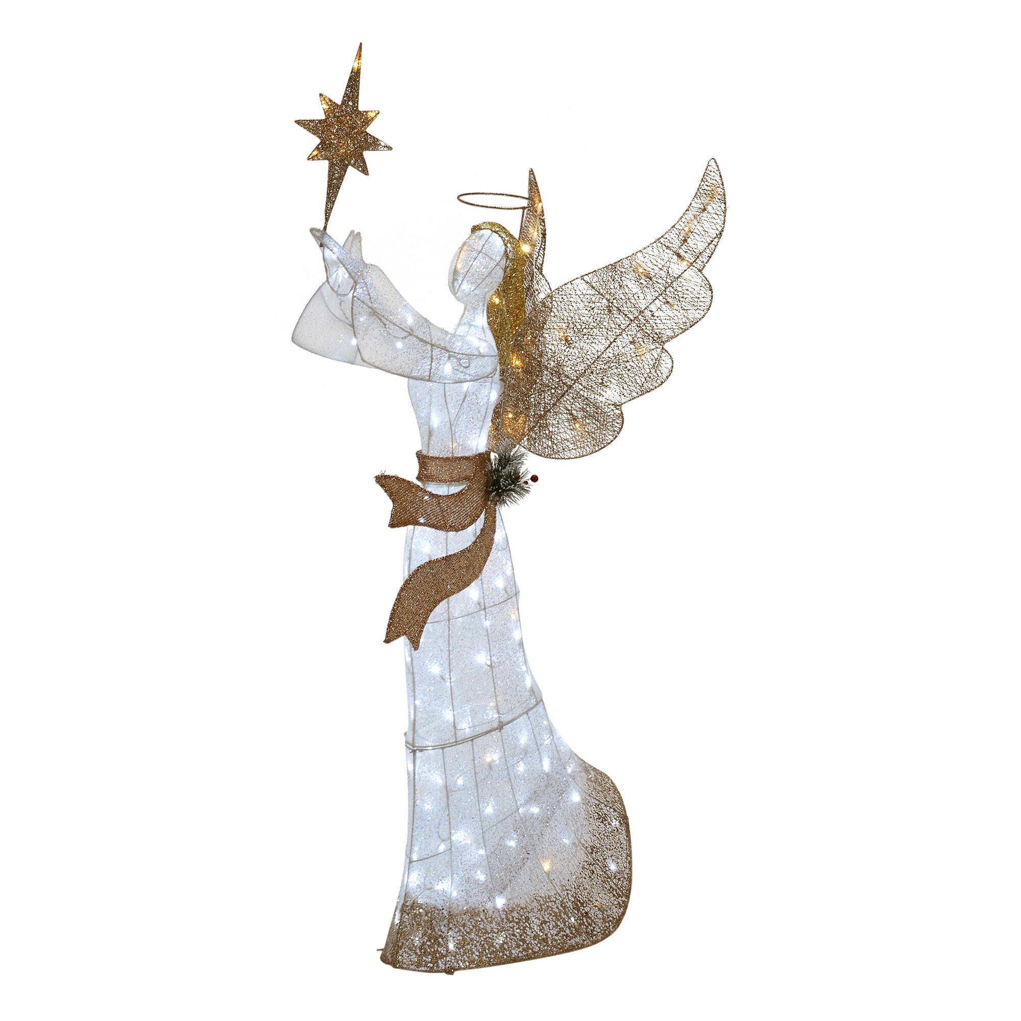 Details about   Angel Lighted Nativity Scene Christmas Decoration Christmas Tabletop Accent. 