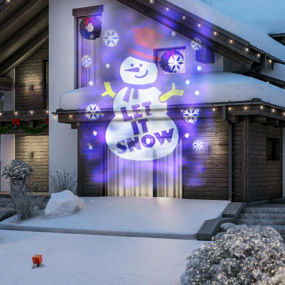 merry christmas projector outdoor