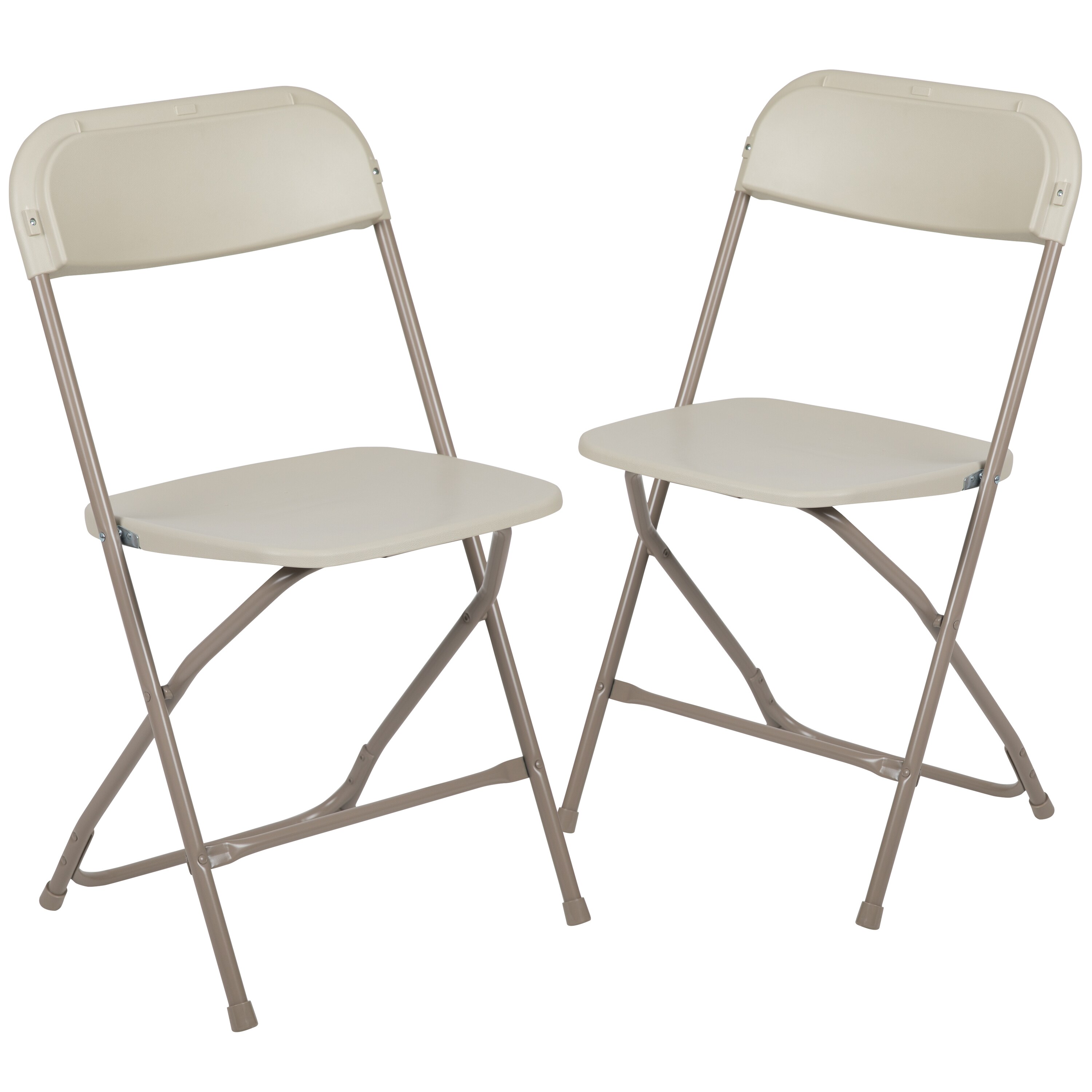 used white folding chairs