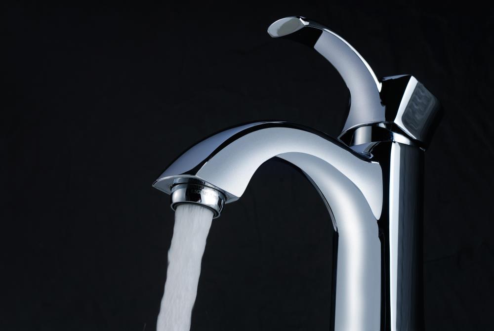 ANZZI Rhythm Polished Chrome 1-handle Single Hole WaterSense Mid-arc Bathroom Sink Faucet