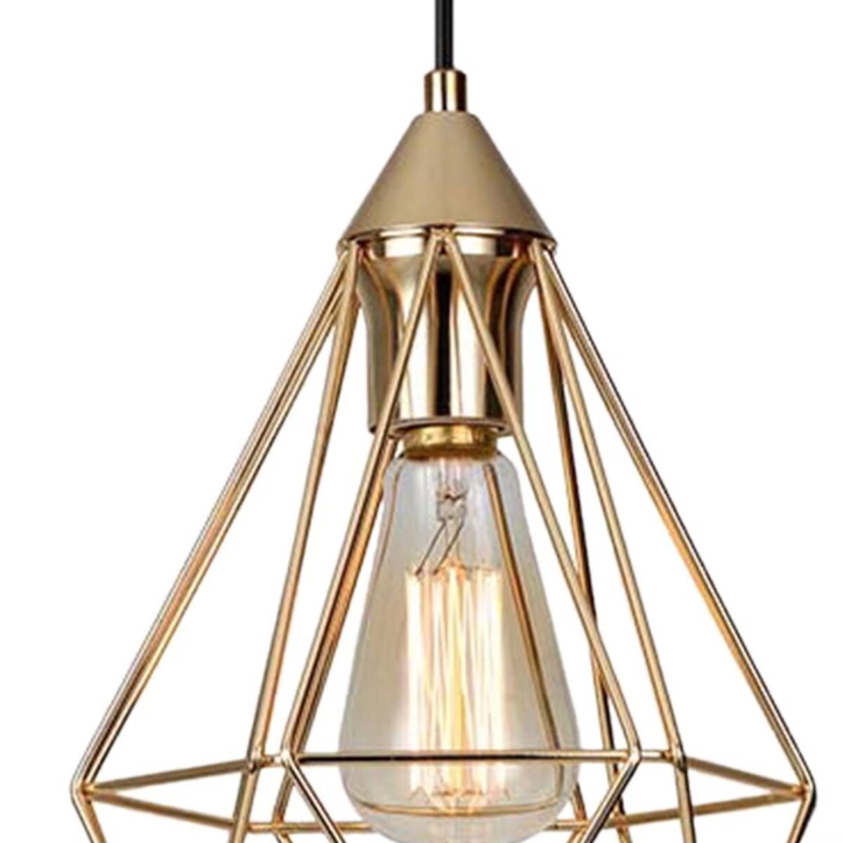 gold prism pendant light