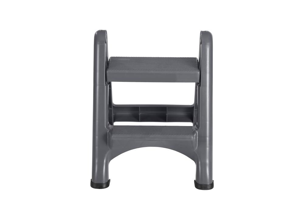 Free Shipping Rubbermaid RM-2W Folding 2-Step Steel Frame Stool with Hand Gri.. 