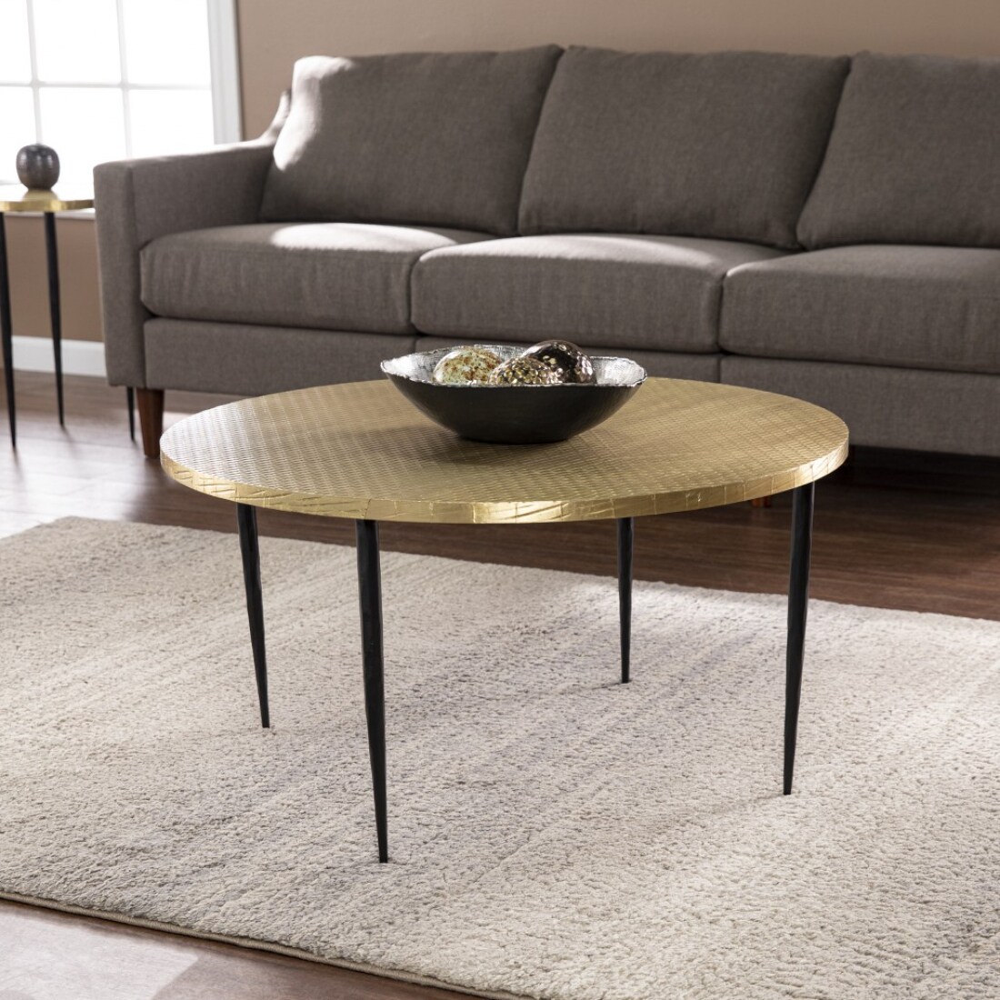 kogan round coffee table