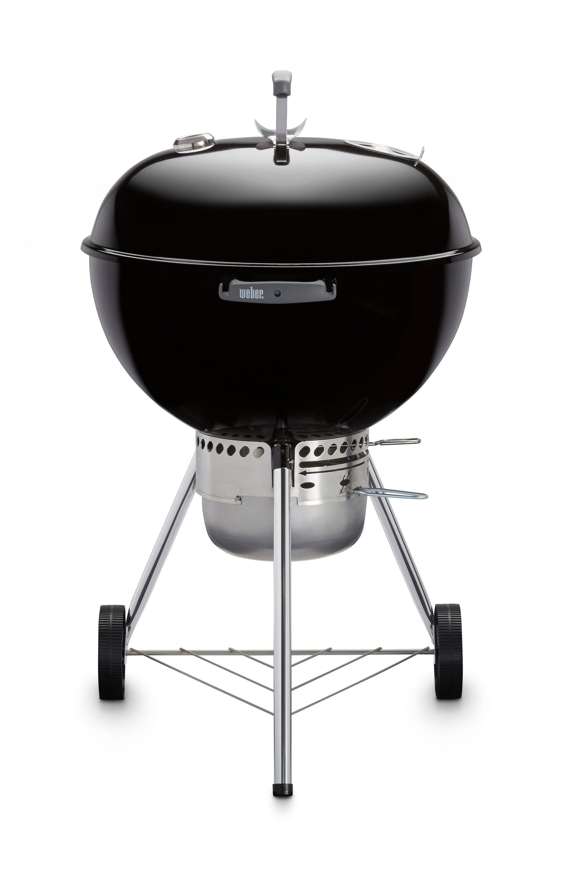 Kettle Charcoal Grill Weber 22 in Original Black BBQ Adjustable Air Vents Wheels 