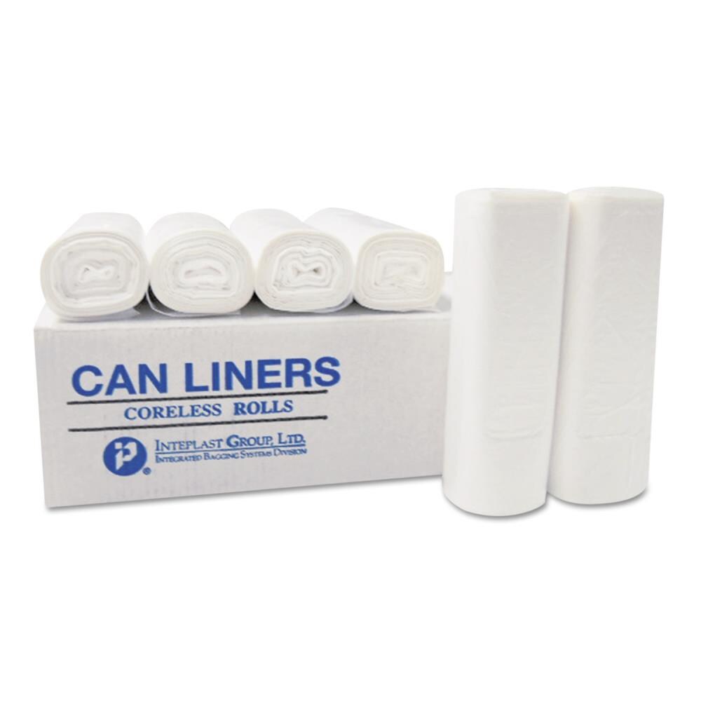 30 x 37 10 Micron Includes 20 rolls of 25 can liners 500 can liners per case 25/Roll Black Inteplast Group High-Density Can Liner 30-Gallon