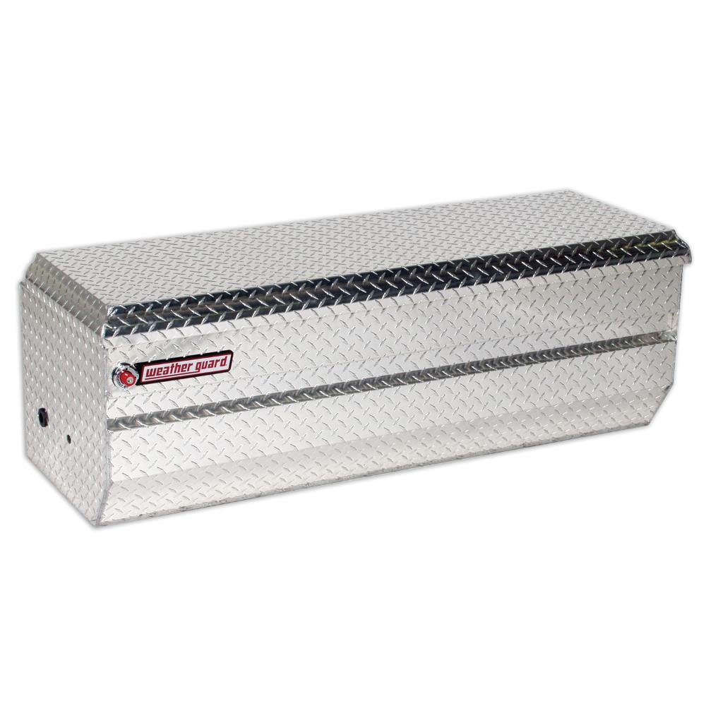 WEATHER GUARD 55-in x 20-in x 19.25-in Silver Aluminum Chest Truck Tool Box  in the Truck Tool Boxes department at Lowes.com