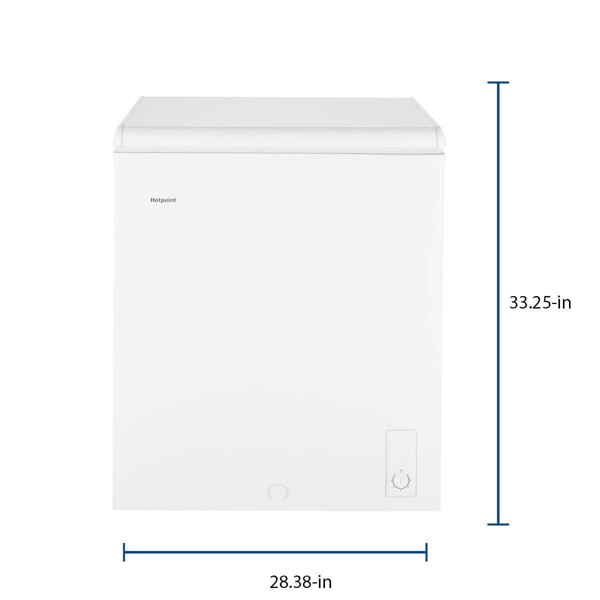 Hotpoint 5 1 Cu Ft Manual Defrost Chest Freezer White In The Chest