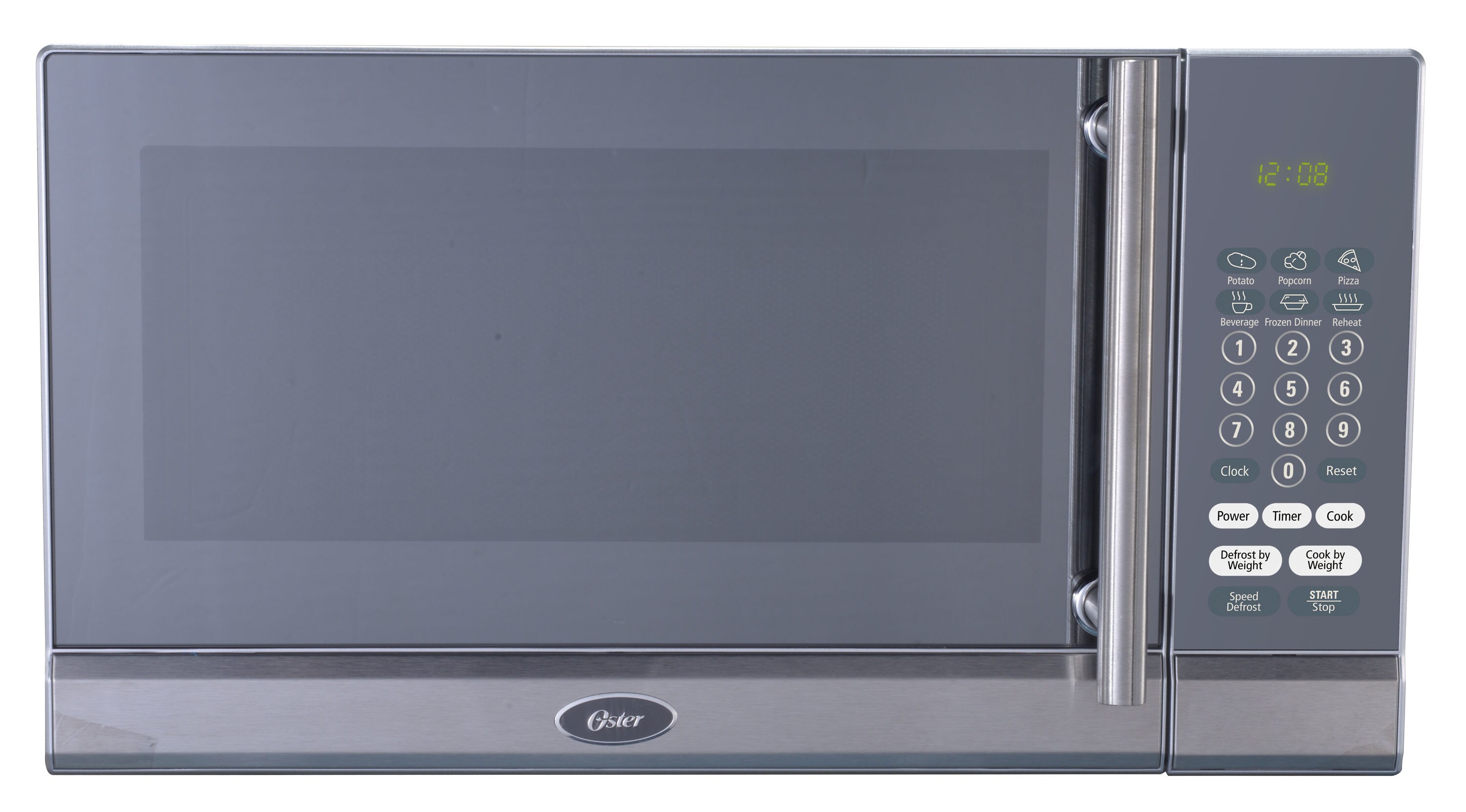 Oster 0.7 Cu Ft Compact Microwave Stainless-steel/black Ogyu701