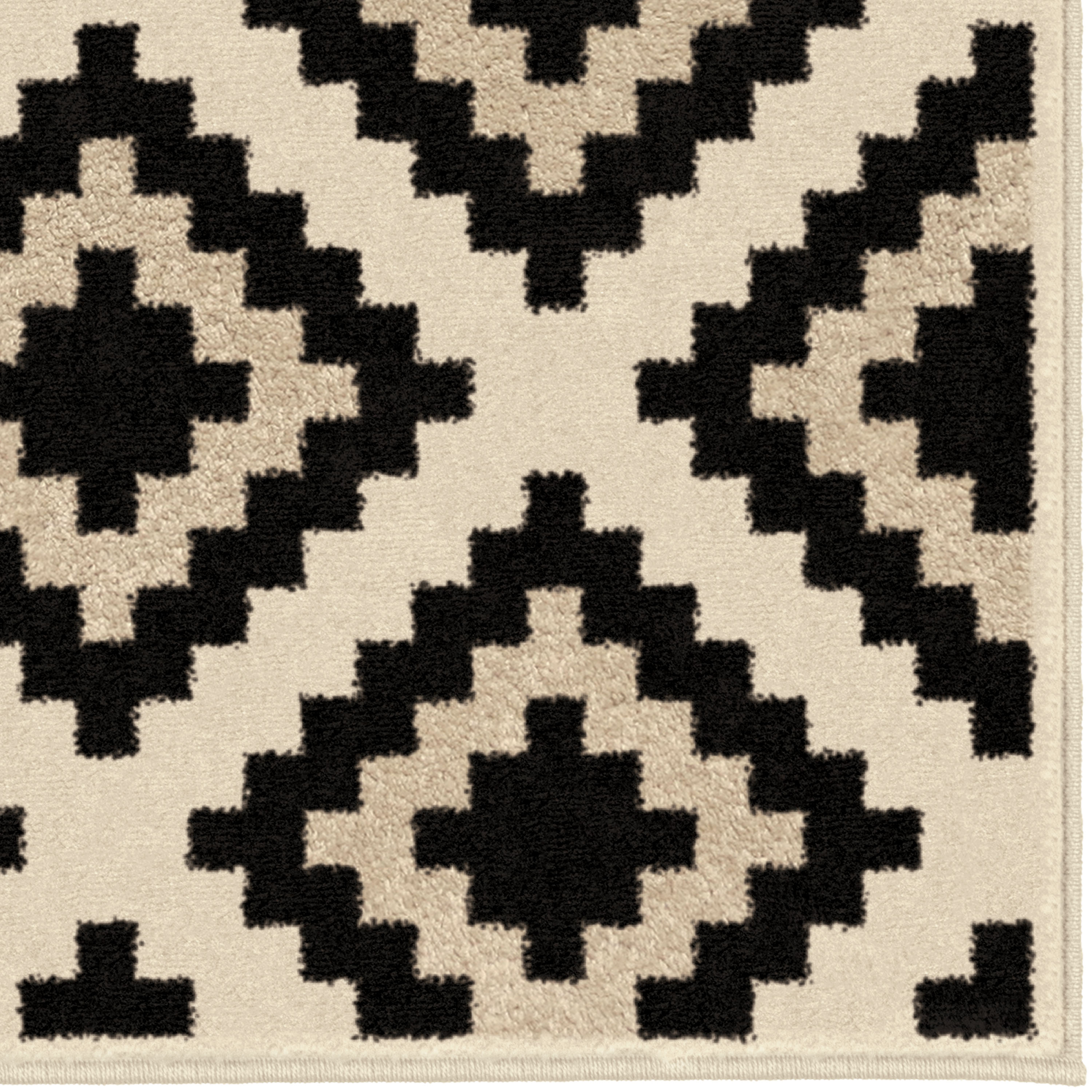 Orian Rugs Carres 5 X 8 Ivory Indoor Geometric Global Area Rug In The ...