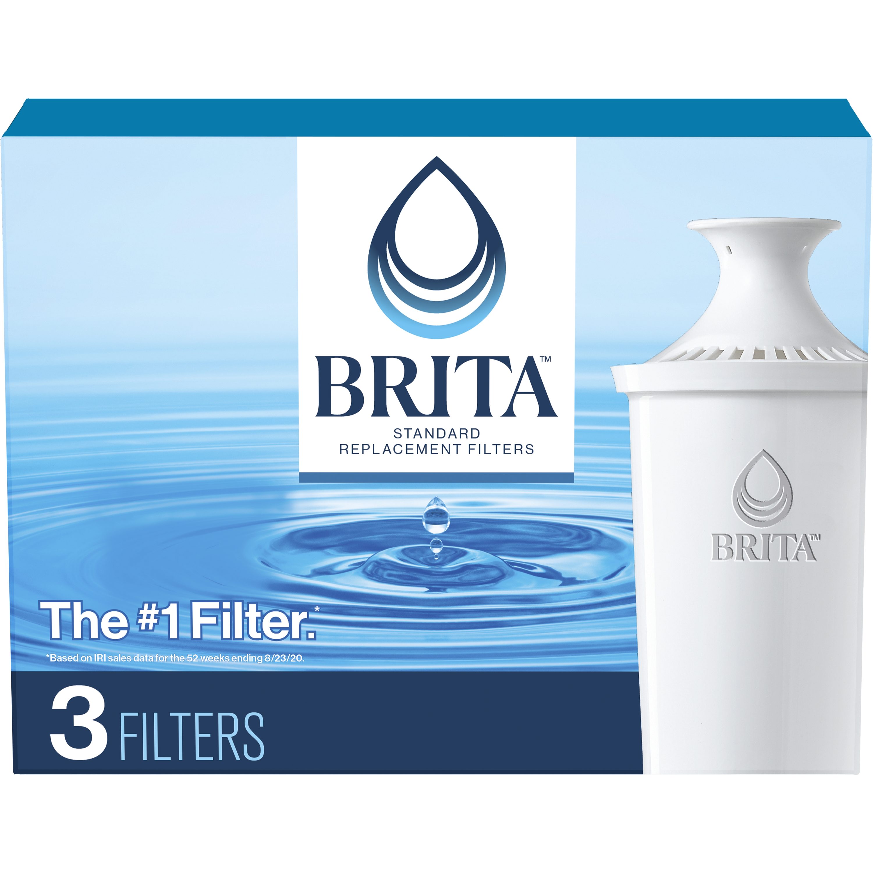 3 Pack Brita Brita 35503 Replacement Standard Pitcher Water Filter 